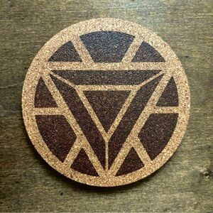 Iron Man Arc Reactor Laser Engraved Coaster